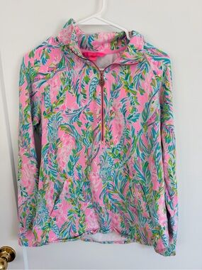 Lilly Pulitzer Skipper Popover sweatshirt  "Unicorn of the Sea" Sz M